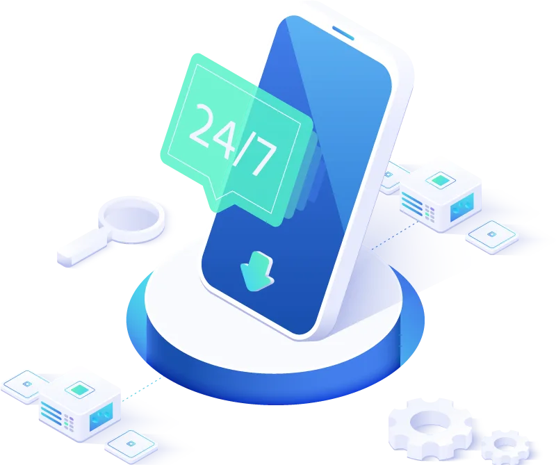 Illustration representing responsive customer support